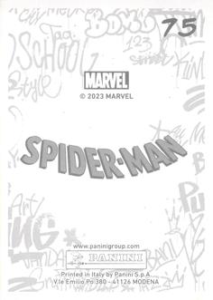 2023 Panini Marvel Spider-Man Welcome to the Spider-Verse Sticker Collection #75 Spider-Punk Back