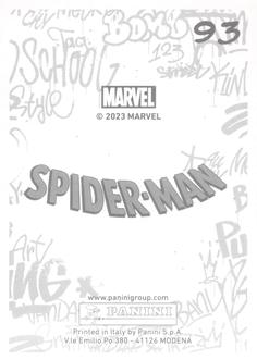2023 Panini Marvel Spider-Man Welcome to the Spider-Verse Sticker Collection #93 Veranke Back