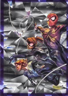 2023 Panini Marvel Spider-Man Welcome to the Spider-Verse Sticker Collection #99 Araña / Spider-Girl / Spiderling Front