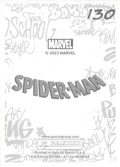 2023 Panini Marvel Spider-Man Welcome to the Spider-Verse Sticker Collection #130 Kraven / Web-Weaver Back