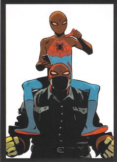 2023 Panini Marvel Spider-Man Welcome to the Spider-Verse Sticker Collection #135 Ben Parker / Spider-Man Front