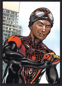 2023 Panini Marvel Spider-Man Welcome to the Spider-Verse Sticker Collection #146 Miles Morales Front