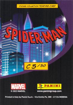 2023 Panini Marvel Spider-Man Welcome to the Spider-Verse Sticker Collection - Cards #C5 Spider Woman Back