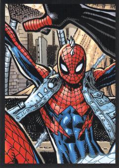 2023 Panini Marvel Spider-Man Welcome to the Spider-Verse Sticker Collection - Travelling Through the Multiverse Stickers #F14 Spider-Punk Front