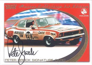 2002 Kryptyx Holden Master Collection - Signatures #S1 Peter Brock Front