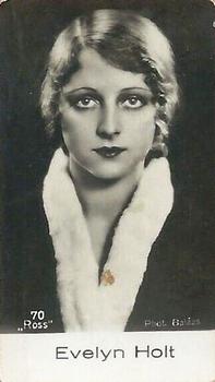 1930 Cloetta Örn Cacao #70 Evelyn Holt Front