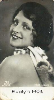 1930 Cloetta Örn Cacao #72 Evelyn Holt Front