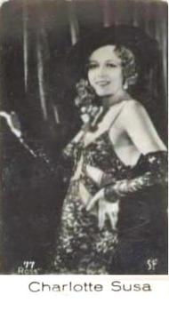 1930 Cloetta Örn Cacao #77 Charlotte Susa Front