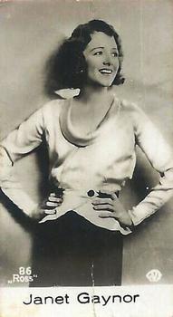 1930 Cloetta Örn Cacao #86 Janet Gaynor Front