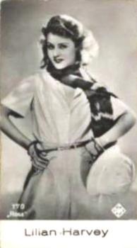 1930 Cloetta Örn Cacao #170 Lilian Harvey Front