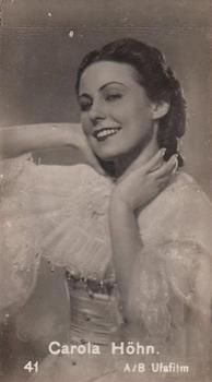 1930 Coralli Film Stars #41 Carola Hohn Front