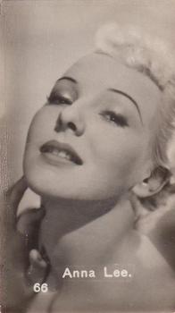 1930 Coralli Film Stars #66 Anna Lee Front