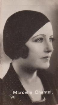 1930 Coralli Film Stars #96 Marcelle Chantel Front