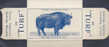 1954 Turf Zoo Animals - Uncut Singles #7 American Bison Front
