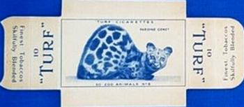 1954 Turf Zoo Animals - Uncut Singles #8 Pardine Genet Front