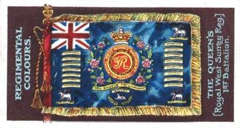 1899 Gallaher Regimental Colours & Standards #169 The Queen's (Royal West Surrey Reg.) 1st Battalion Front