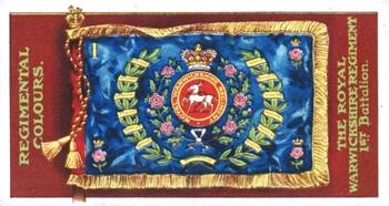 1899 Gallaher Regimental Colours & Standards #173 The Royal Warwickshire Regiment 1st Battalion Front