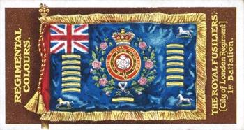 1899 Gallaher Regimental Colours & Standards #174 The Royal  Fusilliers (City of London Regiment) 1st Battalion Front