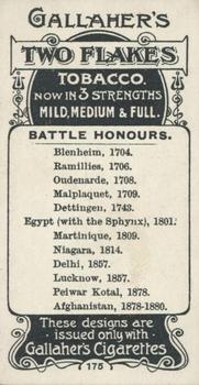 1899 Gallaher Regimental Colours & Standards #175 The King's (Liverpool Regiment) 1st Battalion Back