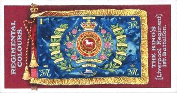 1899 Gallaher Regimental Colours & Standards #175 The King's (Liverpool Regiment) 1st Battalion Front