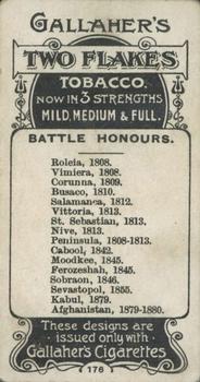1899 Gallaher Regimental Colours & Standards #176 The Norfolk Regiment 1st Battalion Back