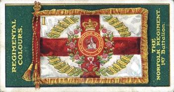 1899 Gallaher Regimental Colours & Standards #176 The Norfolk Regiment 1st Battalion Front