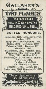 1899 Gallaher Regimental Colours & Standards #182 The Gloucester Reg. 2nd Battalion Back