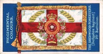 1899 Gallaher Regimental Colours & Standards #186 The Sherwood Foresters (Derbyshire Regiment) 1st Battalion Front
