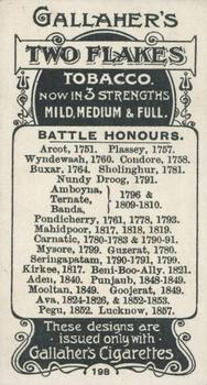 1899 Gallaher Regimental Colours & Standards #198 The Royal Dublin Fusiliers 1st Battalion Back