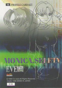 1998 Eve: The Lost One #6 Monica Selety Back