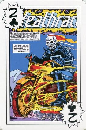 2012 Universal Studios Marvel Comics Playing Cards #2♣ Ghost Rider Front