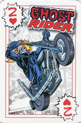 2012 Universal Studios Marvel Comics Playing Cards #2♥ Ghost Rider Front