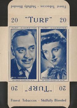 1947 Turf Radio Celebrities - Uncut Pairs #2 - 46 Basil Radford - Avril Angers Front
