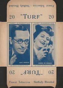 1947 Turf Radio Celebrities - Uncut Pairs #4 - 47 Eric Barker - Jeanne De Casalis Front