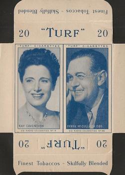 1947 Turf Radio Celebrities - Uncut Pairs #9 - 45 Kay Cavendish - Derek McCulloch Front