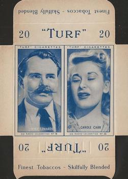 1947 Turf Radio Celebrities - Uncut Pairs #16 - 26 Jimmy Edwards - Carole Carr Front