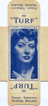 1947 Turf Film Stars - Uncut Singles #11 Greer Garson Front