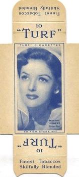 1947 Turf Film Stars - Uncut Singles #17 Martha Vickers Front