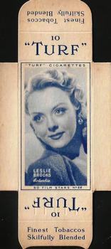 1947 Turf Film Stars - Uncut Singles #26 Leslie Brooks Front