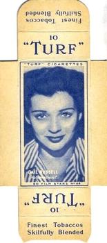 1947 Turf Film Stars - Uncut Singles #44 Gail Russell Front