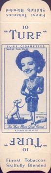 1949 Turf Famous Film Stars - Uncut Singles #13 Myrna Loy Front