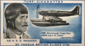1956 Turf Famous British Fliers #26 G.H. Stainforth Front