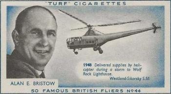 1956 Turf Famous British Fliers #44 Alan E. Bristow Front