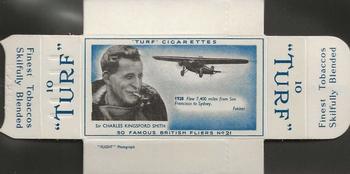 1956 Turf Famous British Fliers Uncut Singles #21 Charles Kingsford Smith Front