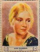 1932 National Screen Stars Stamps Series 2 #NNO Ann Harding Front