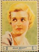 1932 National Screen Stars Stamps Series 7 #NNO Joan Bennett Front
