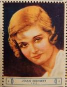 1932 National Screen Stars Stamps Series 11 #NNO Joan Bennett Front