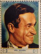 1932 National Screen Stars Stamps Series 11 #NNO Will Rogers Front
