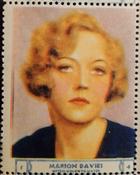 1932 National Screen Stars Stamps Series 14 #NNO Marion Davies Front