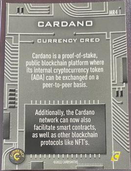 2022 Cardsmiths Currency Series 1 - Meta Rare Holofoil #MR4 Cardano Back